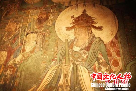 永乐宫建于元代，施工期前后达110多年，中轴线上排列龙虎殿、三清殿、纯阳殿、重阳殿四座规模宏伟的建筑，吸收了宋代“营造法式”和辽、金时期的“减柱法”，形成了自己特有的风格。山西省旅发委供图