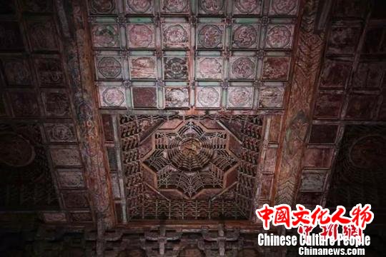 永乐宫整个壁画共有1000平方米，分别画在无极殿、三清殿、纯阳殿和重阳殿里。山西省旅发委供图