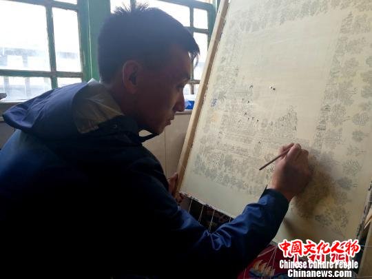 西藏借唐卡传承藏医药典籍