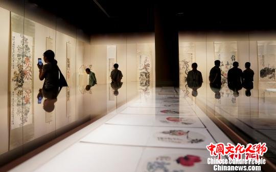 “故宫博物院藏吴昌硕书画篆刻特展”现场 杜洋 摄