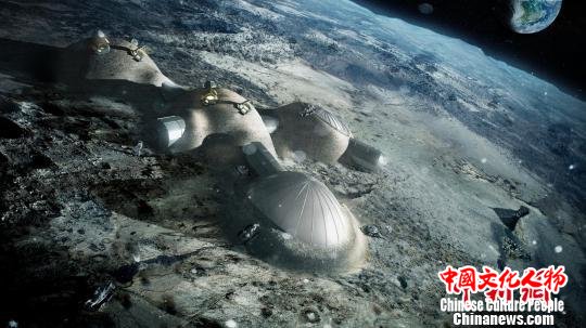月球人类居所 2012　?ESA?Foster + Partners　摄